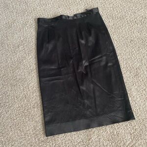 Black Silk Dolce and Gabbana mid length skirt
